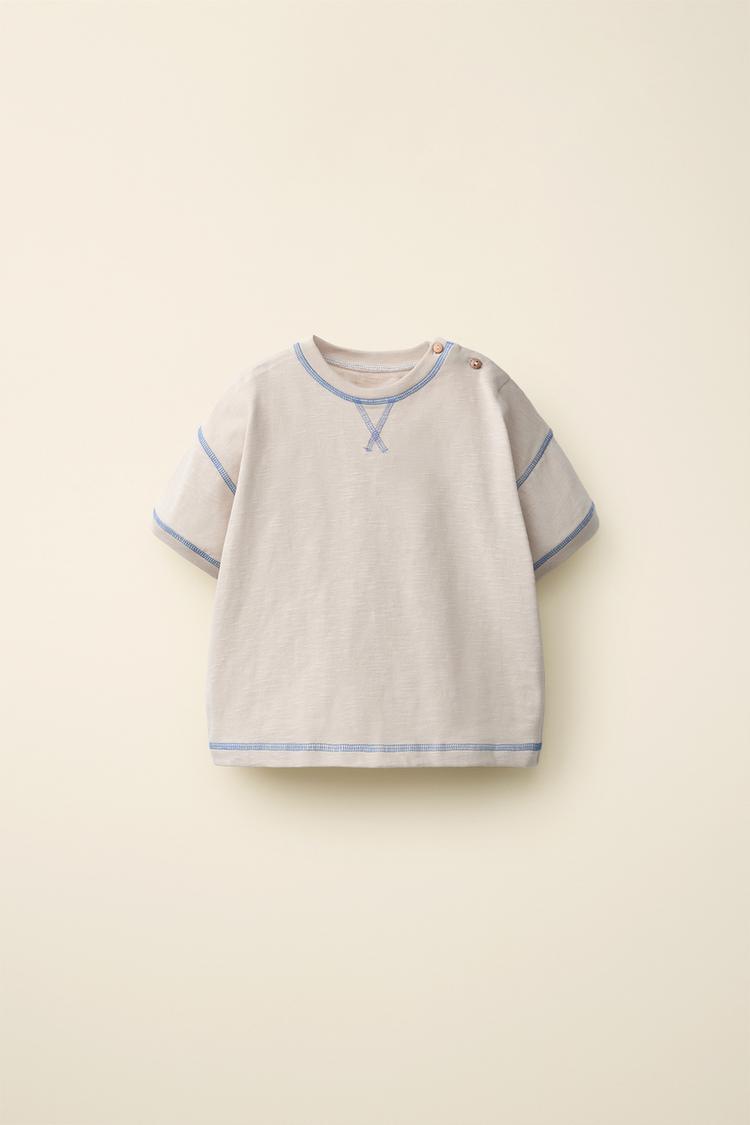 Camiseta pespuntes created by caramel london x zara