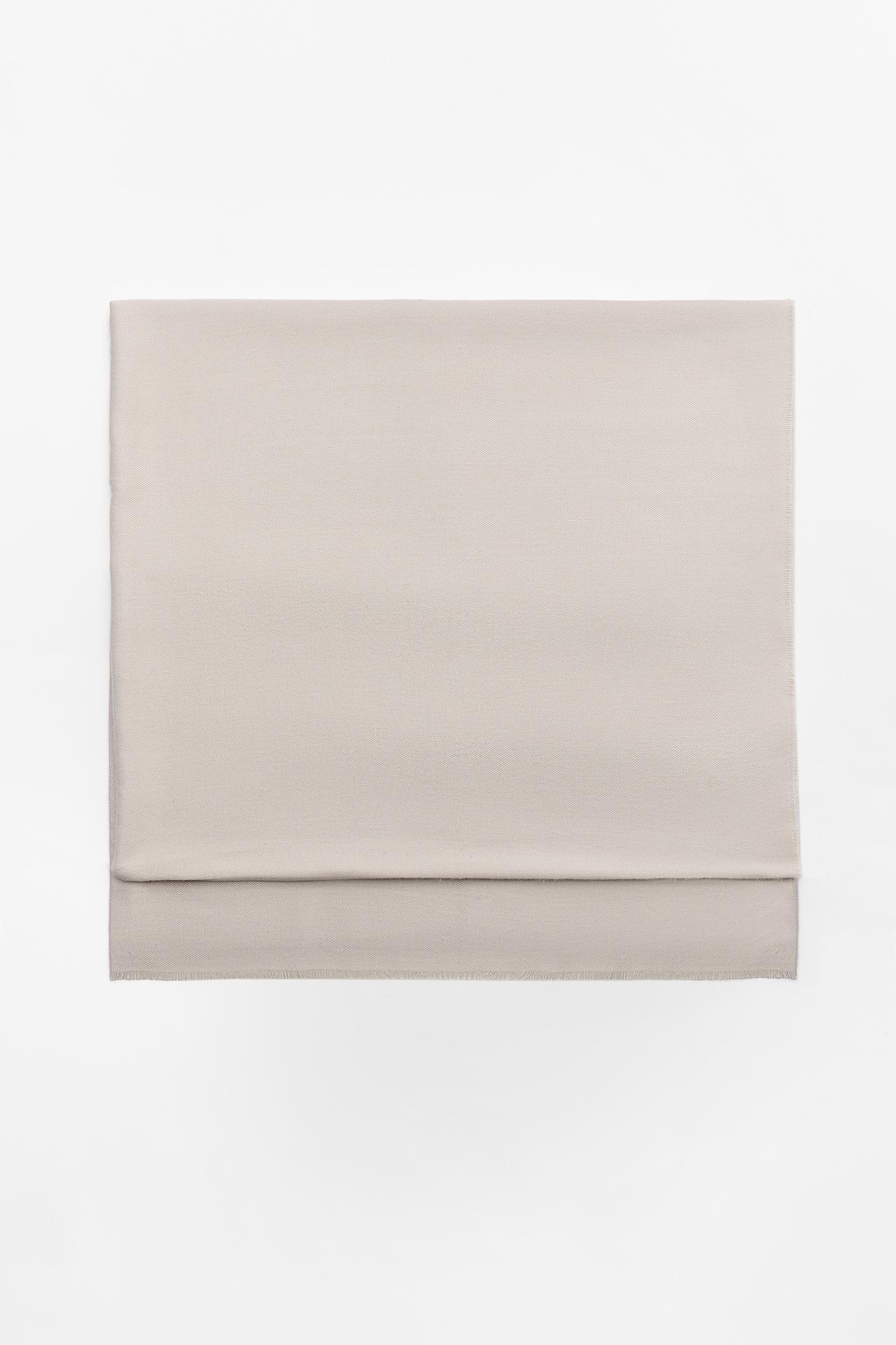 SOFT PLAIN SCARF — Ecru