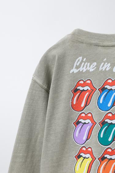 FADED-EFFECT ROLLING STONES © T-SHIRT - Light brown by Zara - Image 3