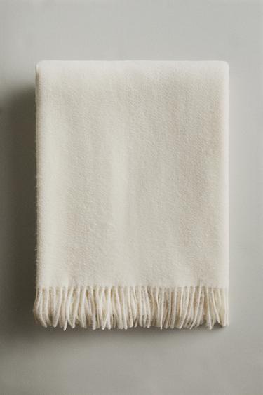 CASHMERE THROW - Ecru by Zara - Image 4