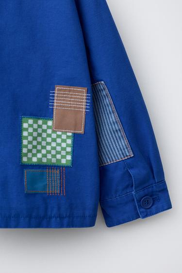 OVERSHIRT WITH PATCHES - Bluish by Zara - Image 3
