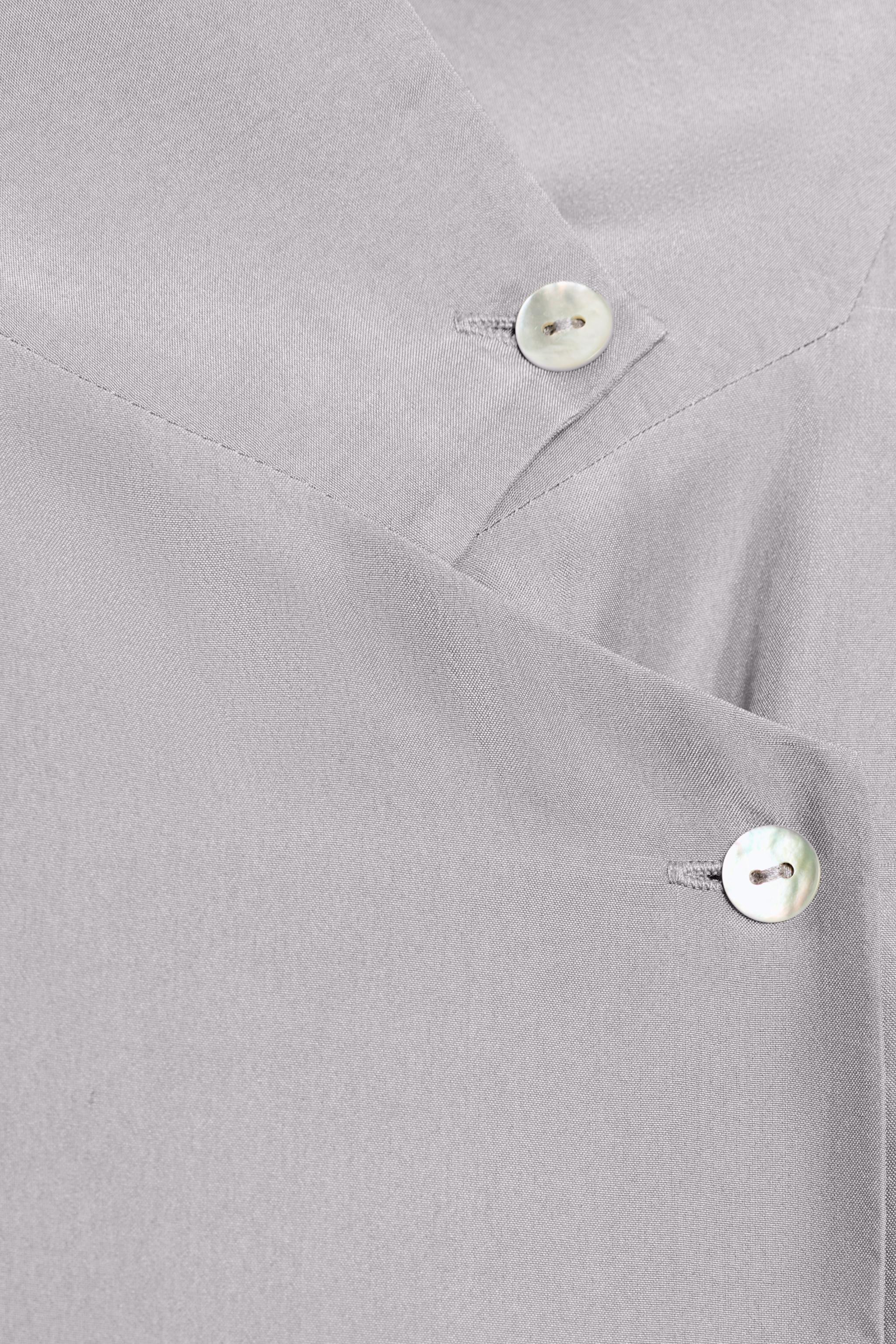 ZW COLLECTION 100% SILK WRAP SHIRT