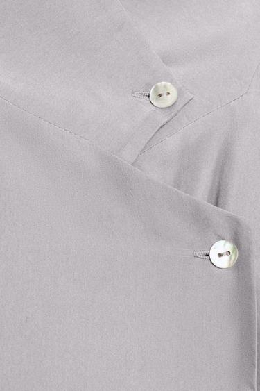 CHEMISE CROISÉE 100% SOIE ZW COLLECTION - Gris de Zara - Image 4