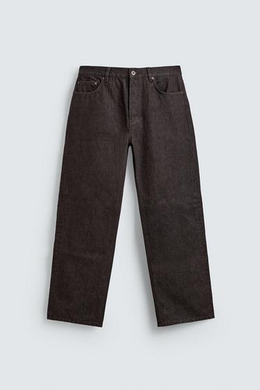 Zara 喇叭牛仔褲 - 深棕色