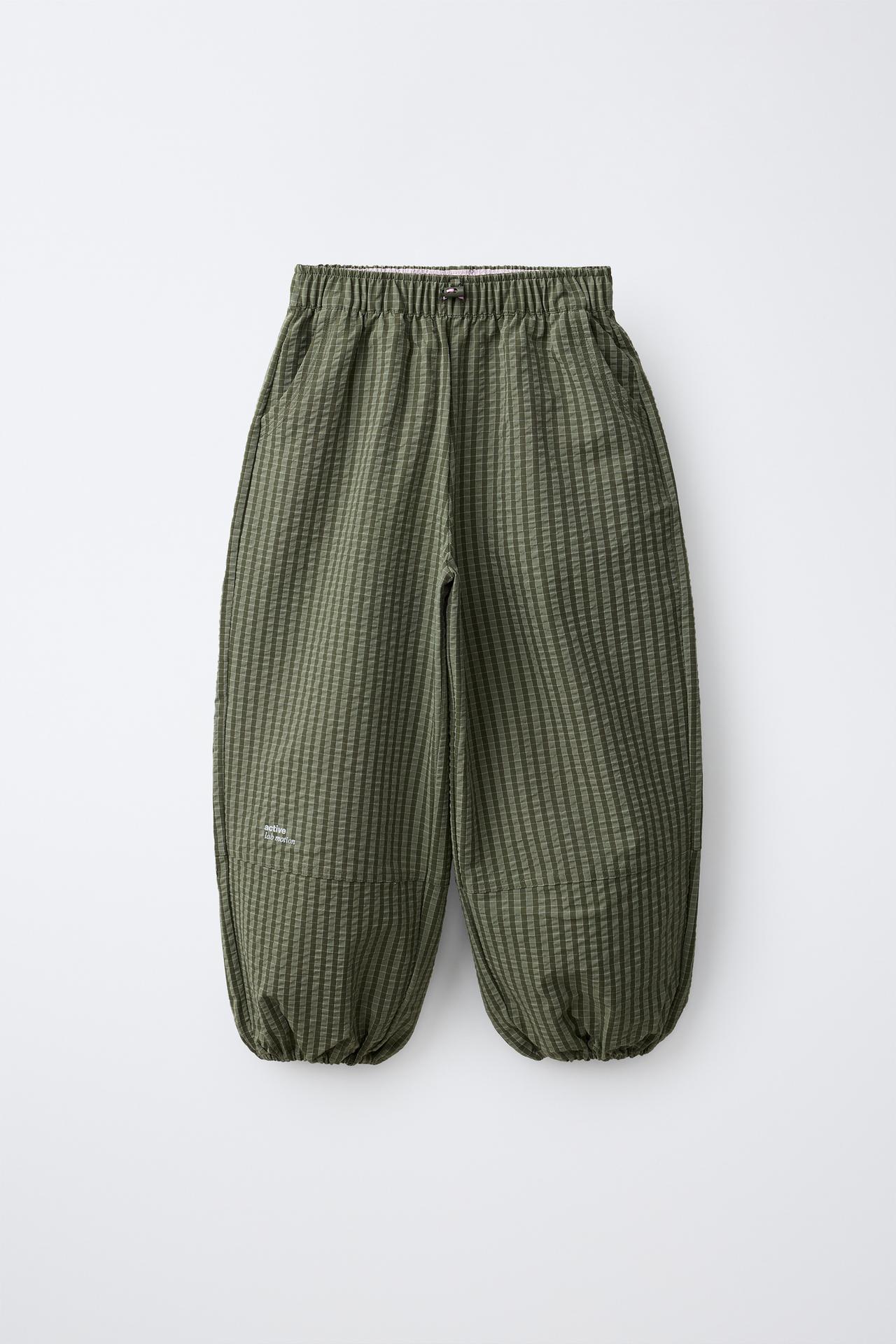 WATER-REPELLENT TECHNICAL BALLOON PANTS — Khaki