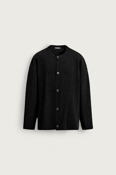 CÁRDIGAN ESTRUCTURA TEXTURA - Negro de Zara