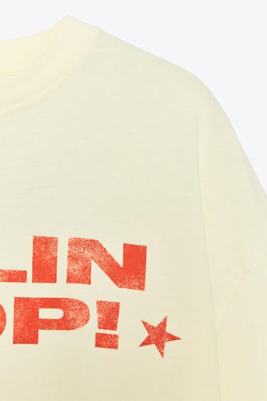BETTY BOOP® WASHED-EFFECT T-SHIRT - Yellow by Zara - Image 6