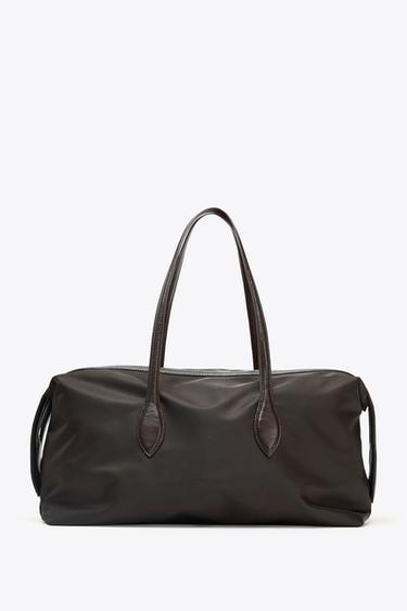 ELONGATED CITY BAG - Grey by Zara