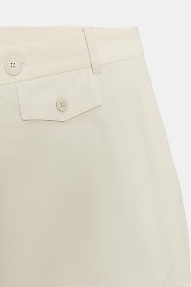 PANTALON CROISÉ À BOUTONS ZW COLLECTION - Marron clair de Zara - Image 5