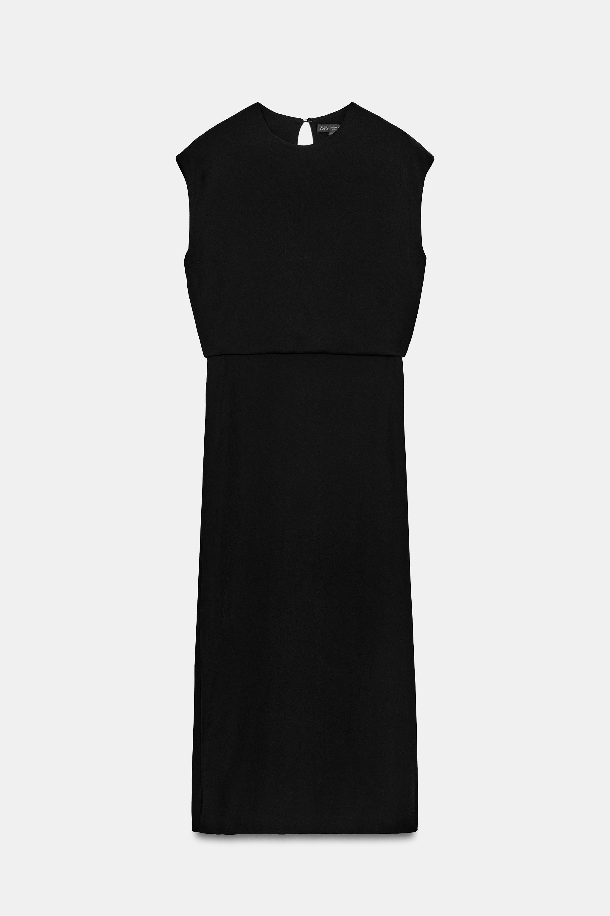 ZW COLLECTION ノースリーブワンピース - ブラック | ZARA Japan / 日本