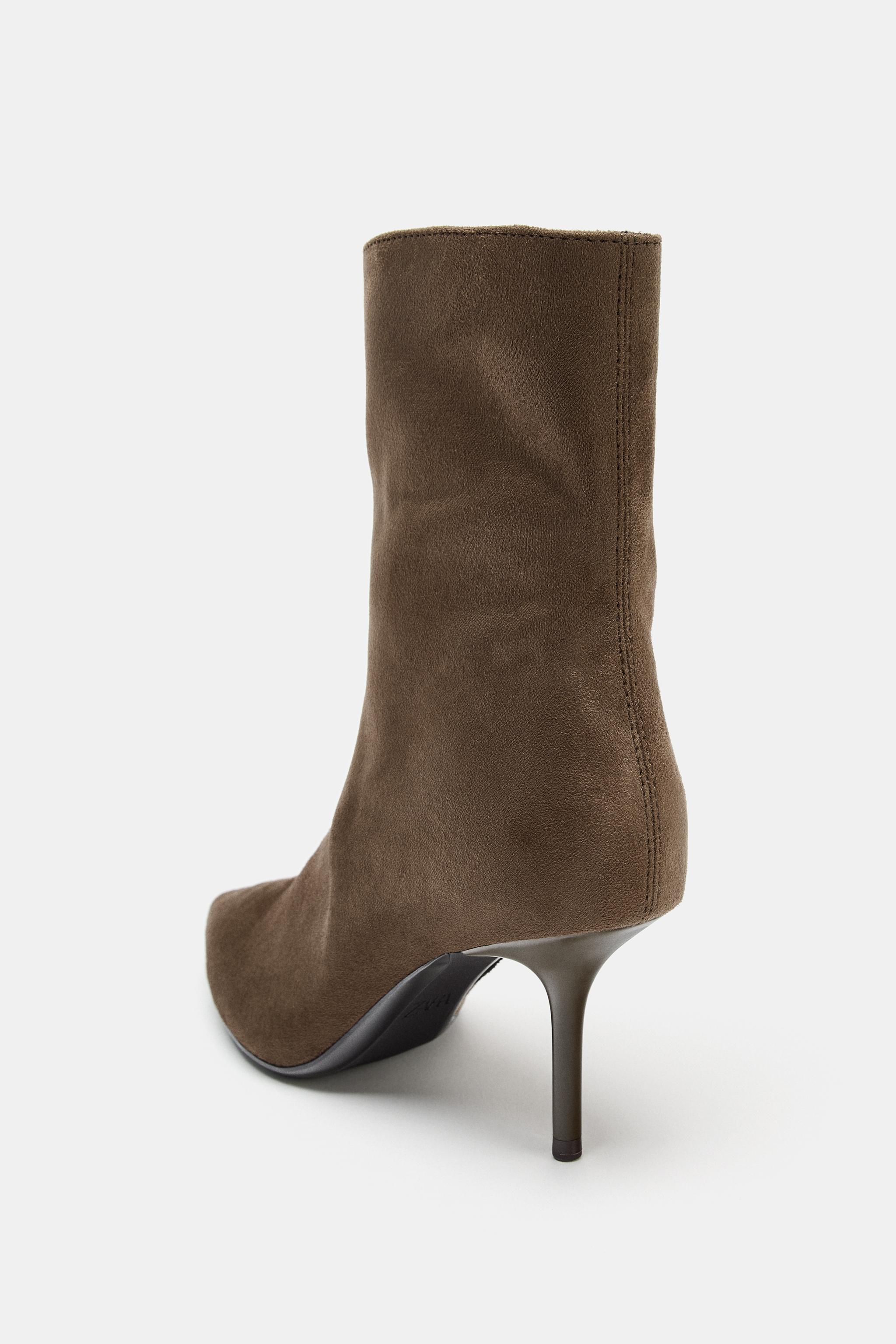 SOFT THIN HEEL ANKLE BOOTS