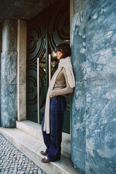 Zara BASIC SCARF - Cream - Image 0