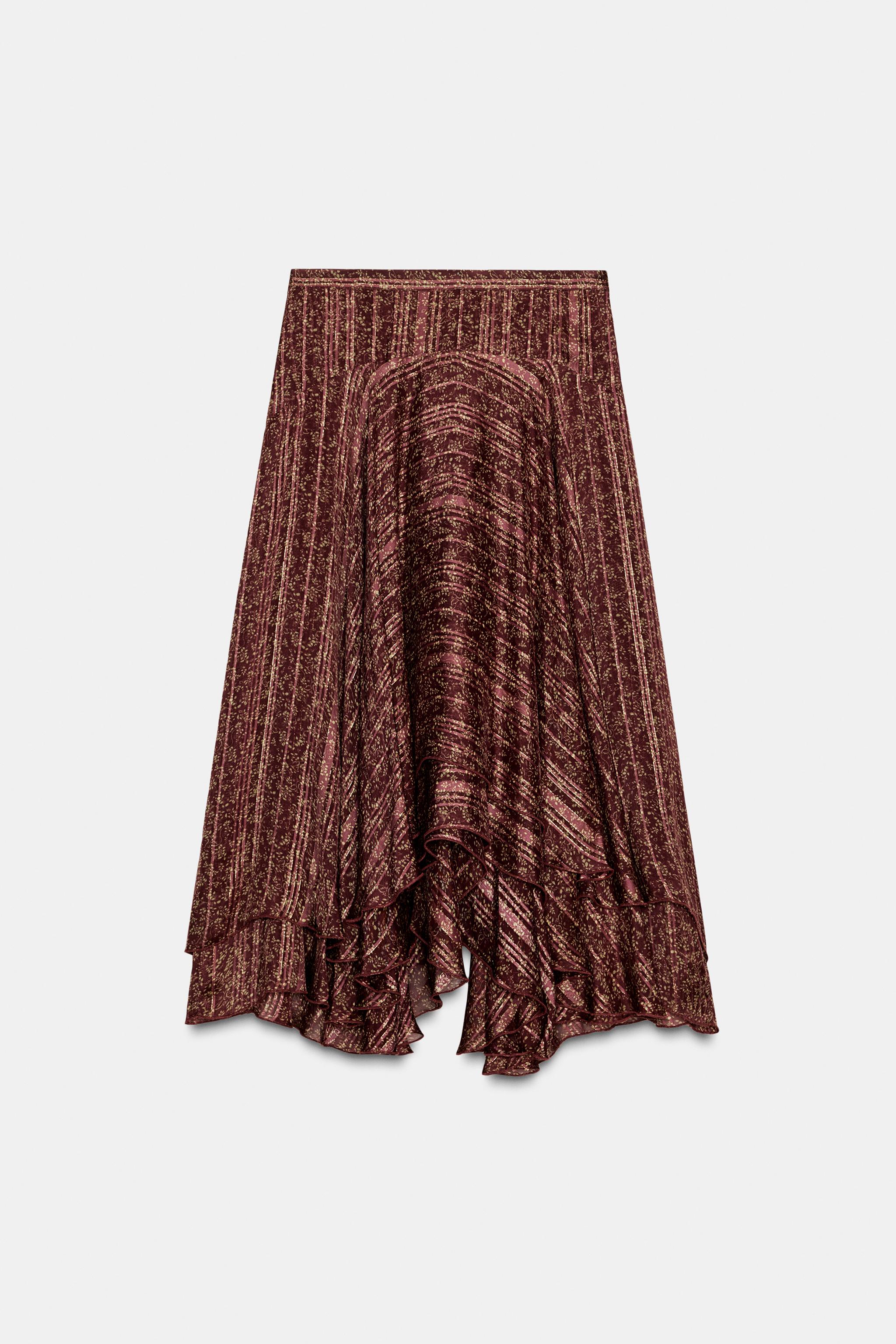 PRINTED LONG SKIRT ZW COLLECTION