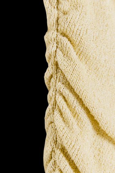 Zara COMBINATION HALTER DRESS - Beige
