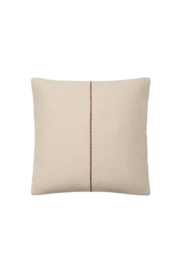 POSZEWKA NA PODUSZKĘ DEKORACYJNĄ W PASKI - Ceglany Zara