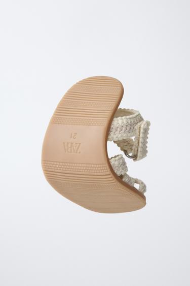 SANDALES CROCHET PIEDS NUS - Blanc écru de Zara - Image 2