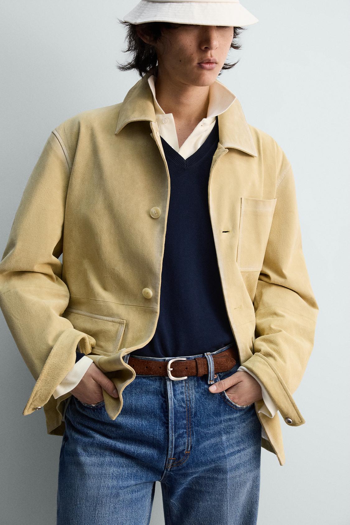 КОЖАНЫЙ РЕМЕНЬ ИЗ СПИЛКА ОГРАНИЧЕННОЙ СЕРИИ ZARA