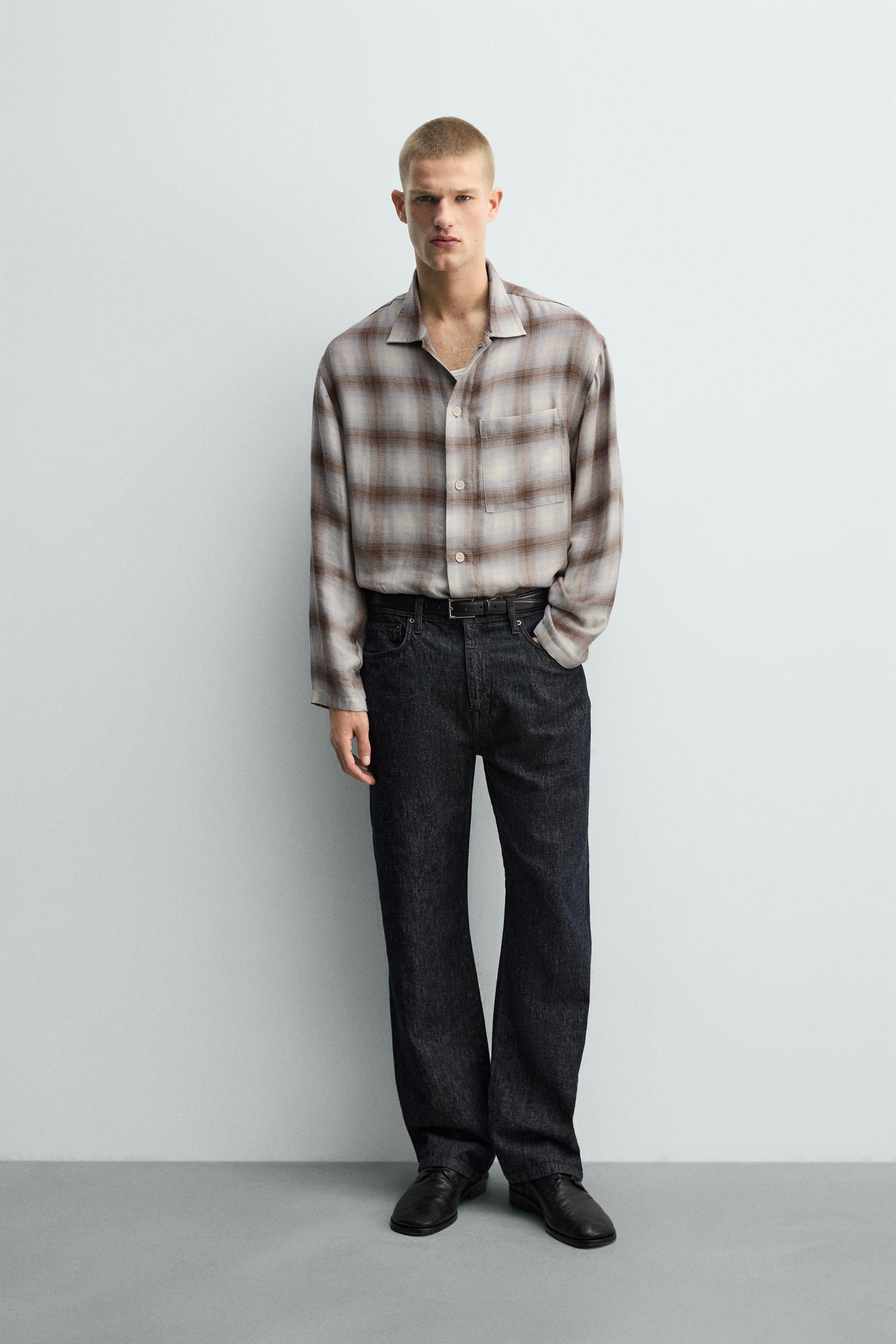PLAID POCKET SHIRT - Gray / Natural | ZARA United States