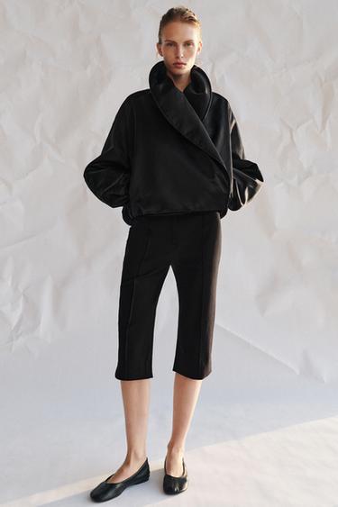 ZW COLLECTION QUILTED BOMBER JACKET - Black by Zara