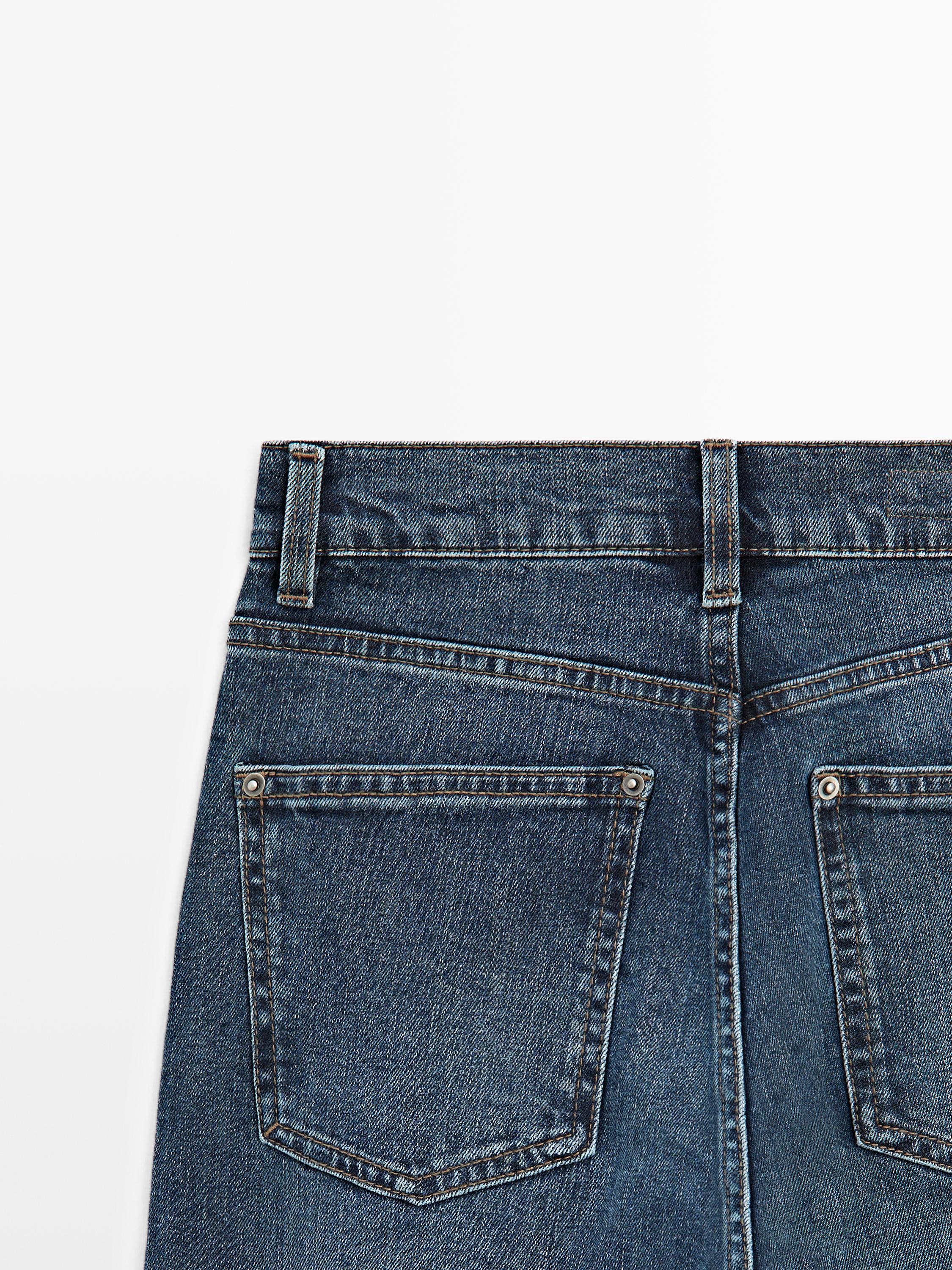 Jean straight taille moyenne