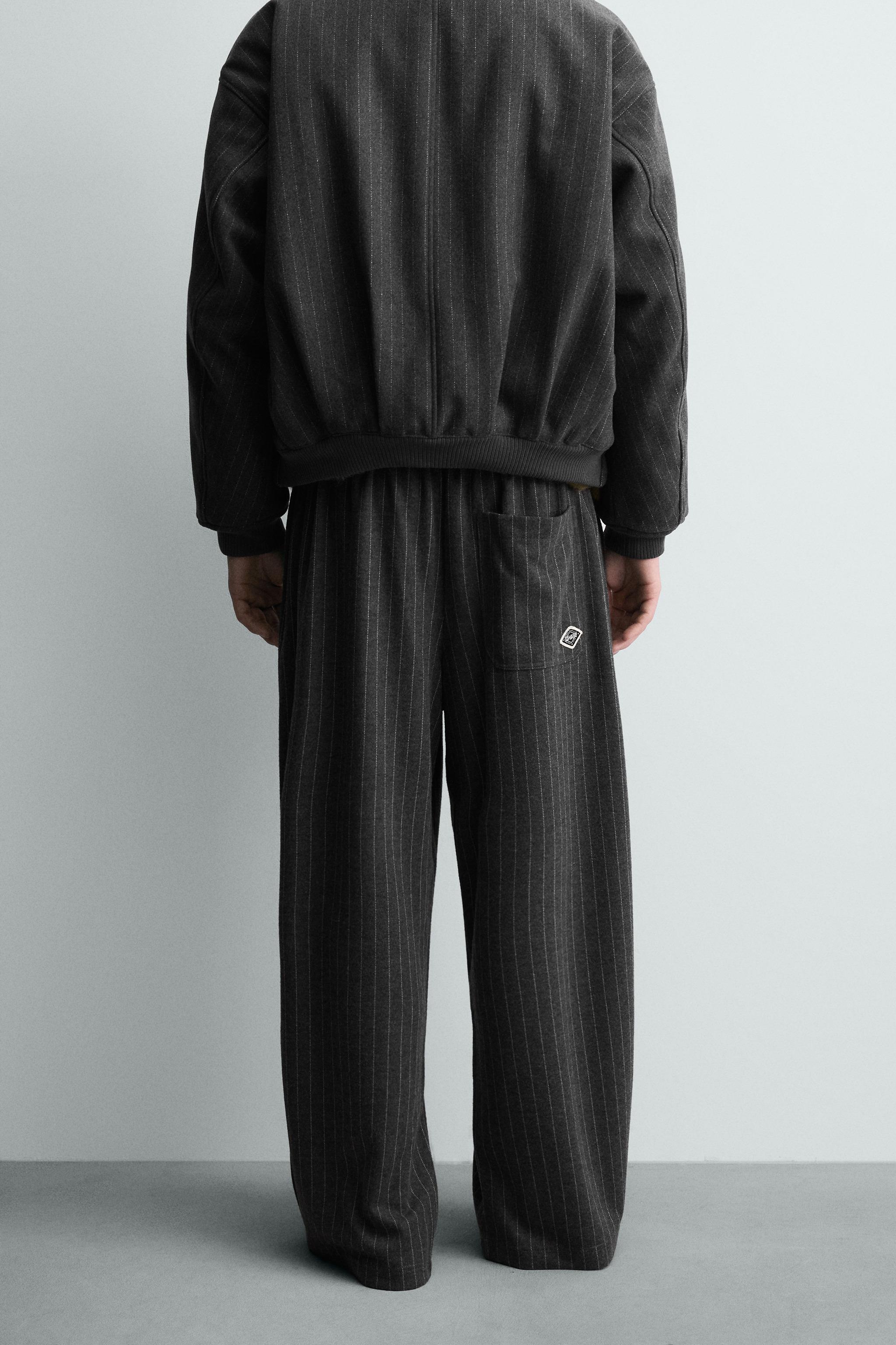 STRIPED BAGGY FIT PANTS - Striped | ZARA United States