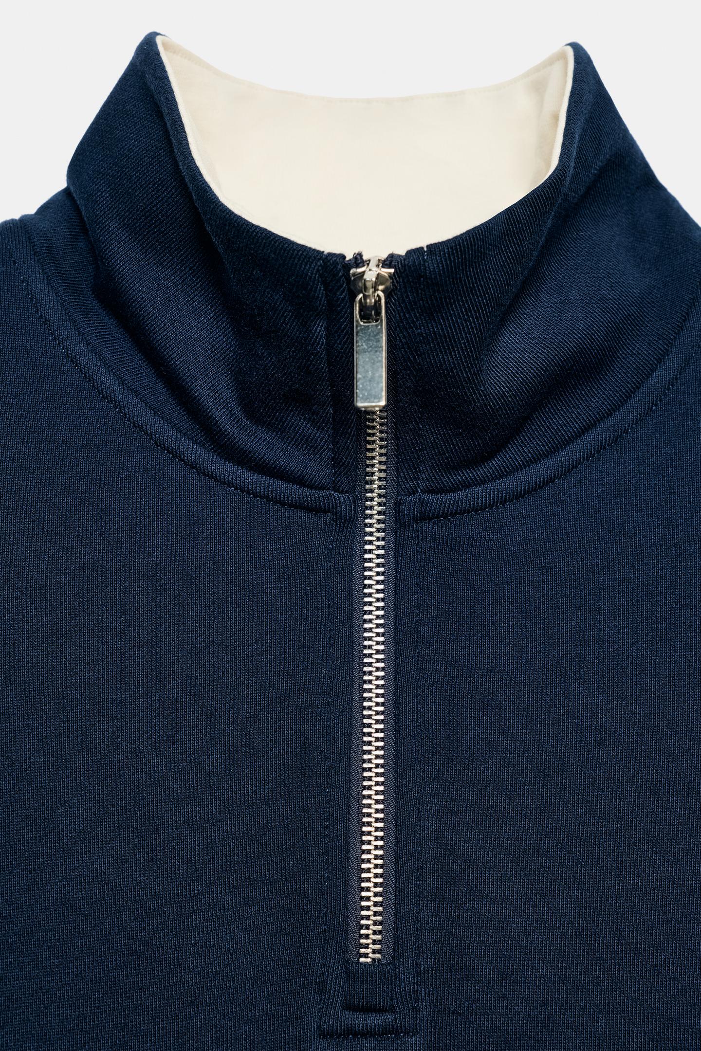 Женская толстовка Zara Zip-Up, цвет: Синий — фото 8