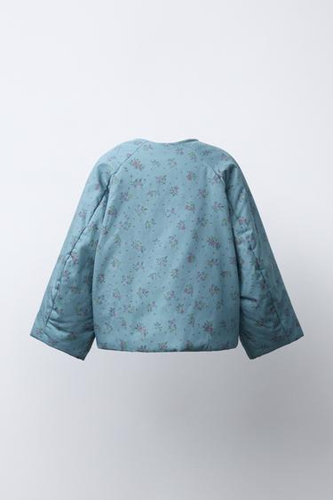 FLORAL PRINT JACKET - Bluish by Zara - Image 3