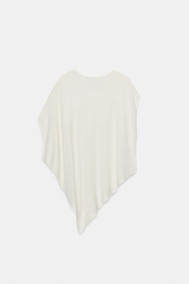 ASYMMETRIC KNIT JUMPER - ecru-white by Zara - Image 7