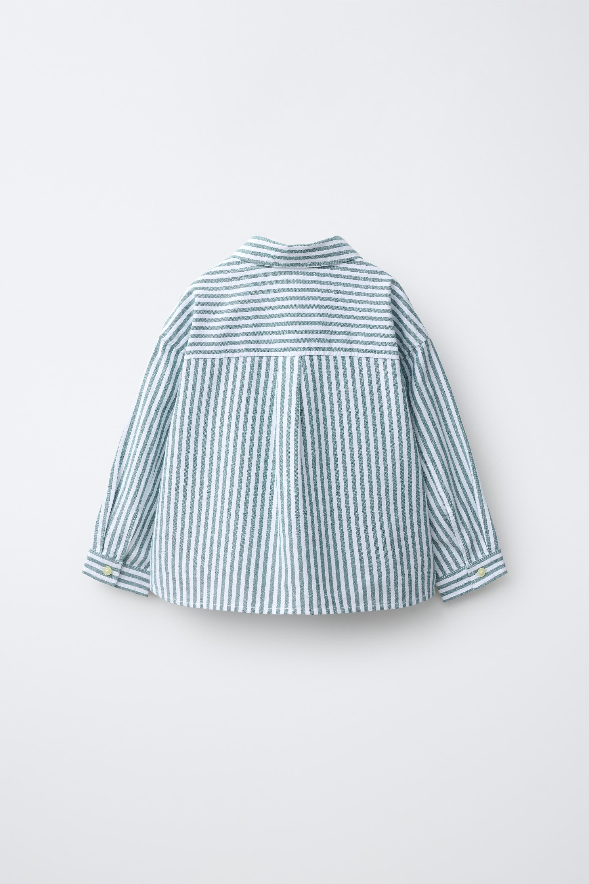 CHEMISE À RAYURES ET INSCRIPTION BRODÉE FRUIT OF THE LOOM™