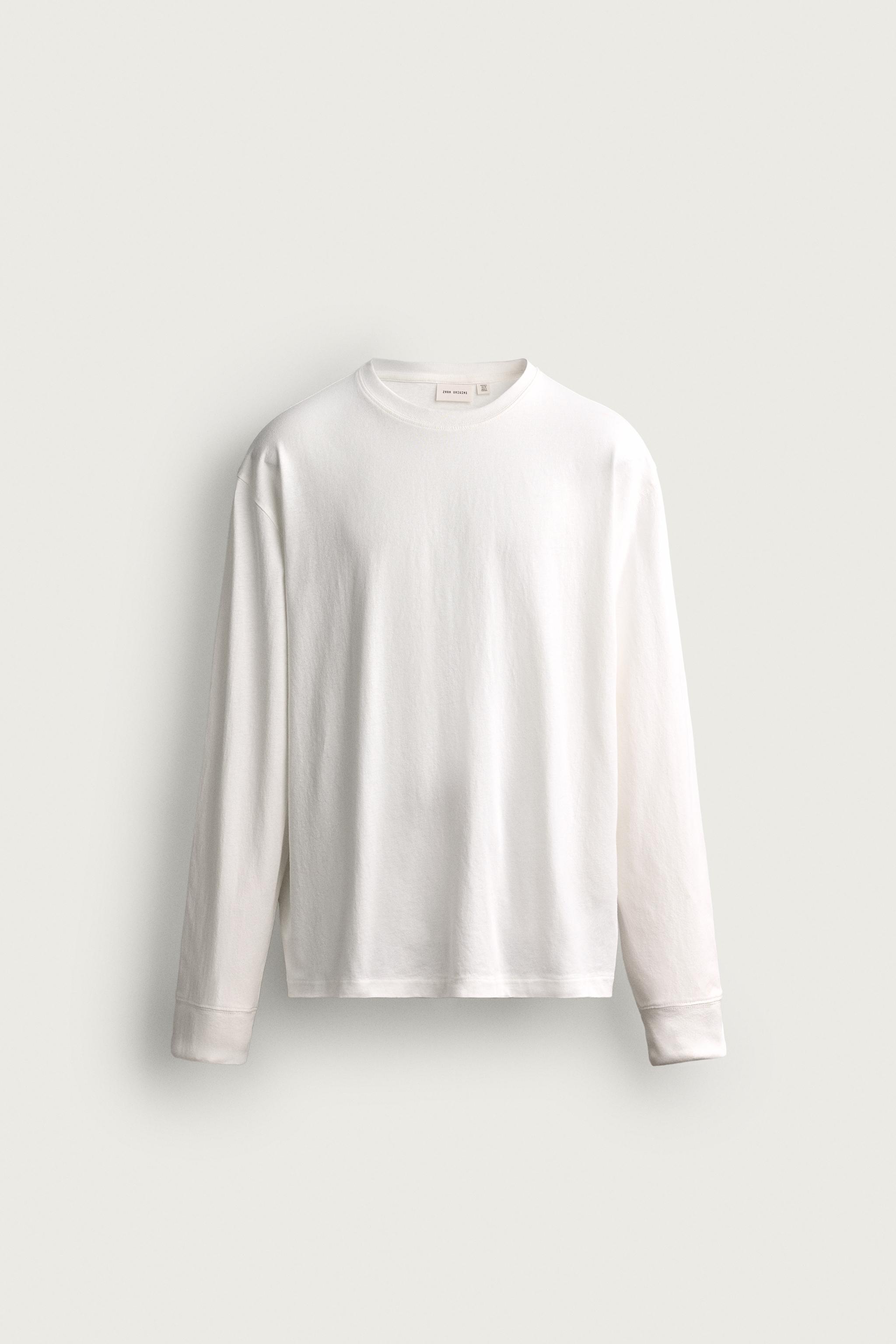 Zara HAFİF UZUN KOLLU T-SHIRT görsel 7
