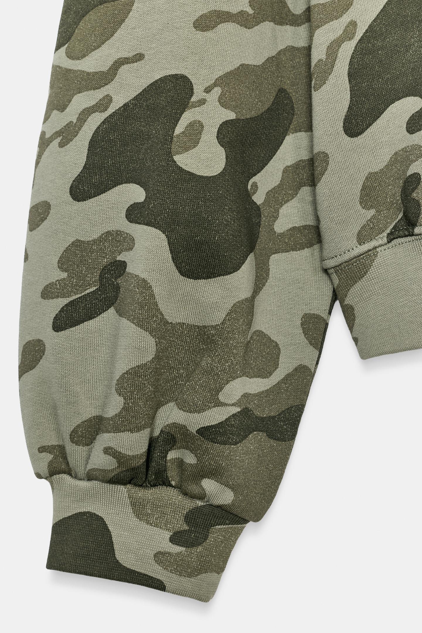 Женская толстовка Zara Printed, цвет: Зелёный — фото 7