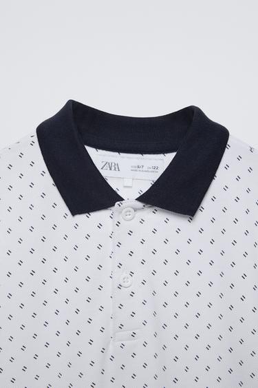 PRINTED PIQUÉ POLO SHIRT - Ecru by Zara - Image 2