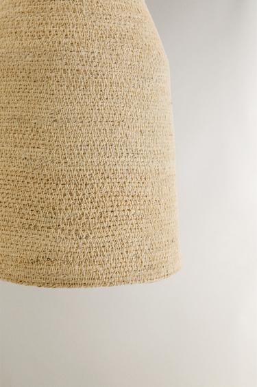LARGE SEAGRASS CEILING LAMP - Light beige by Zara - Image 2