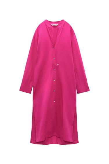 LINEN BLEND DRESS
