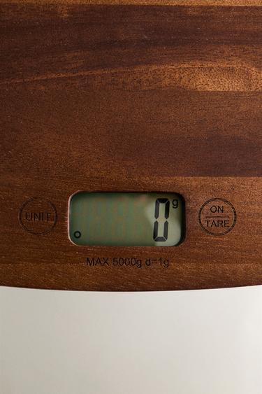 WOODEN KITCHEN SCALE - Light beige by Zara - Image 2