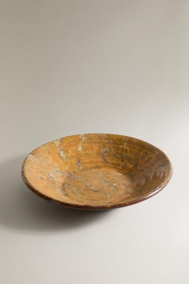 LARGE TERRACOTTA SERVING DISH - Mustard by Zara - Image 1