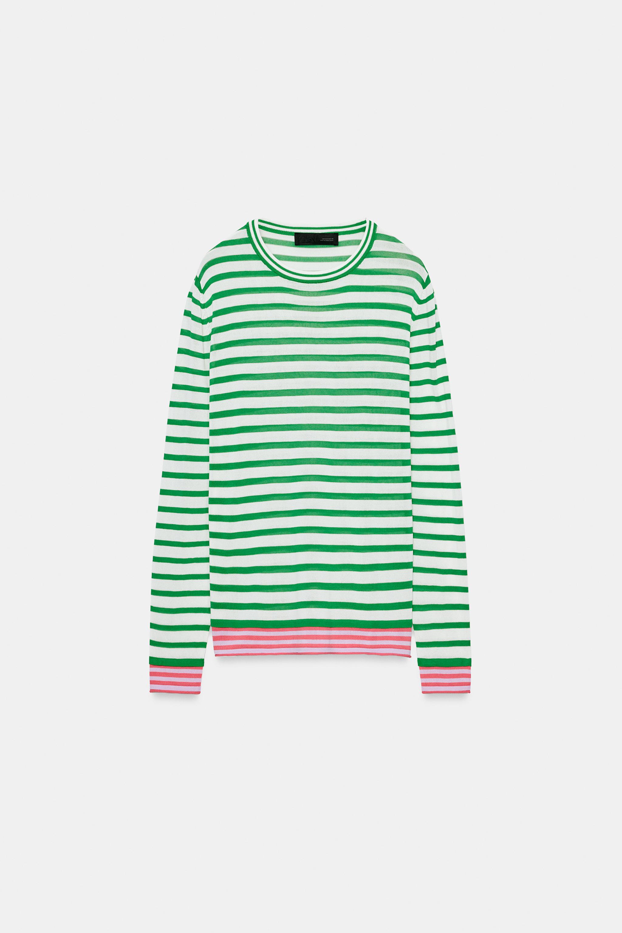 STRIPED KNIT JUMPER