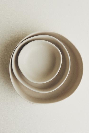 STONEWARE PET FOOD BOWL - Light beige by Zara