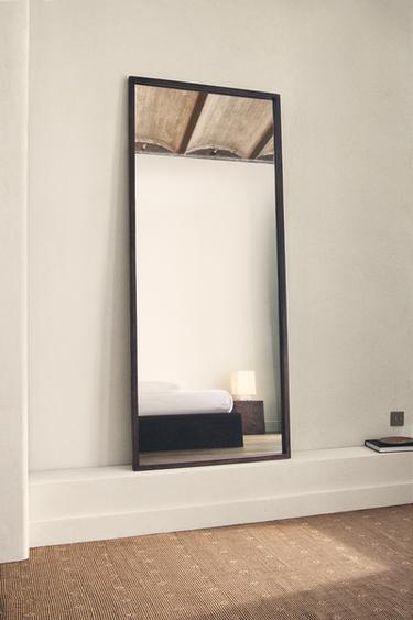 WOODEN FRAME MIRROR - Dark brown by Zara