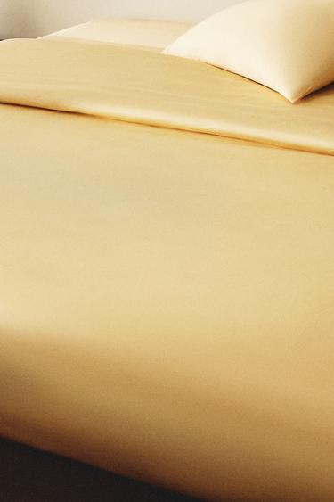 Zara SATEEN DUVET COVER (300 THREAD COUNT) - Yellow