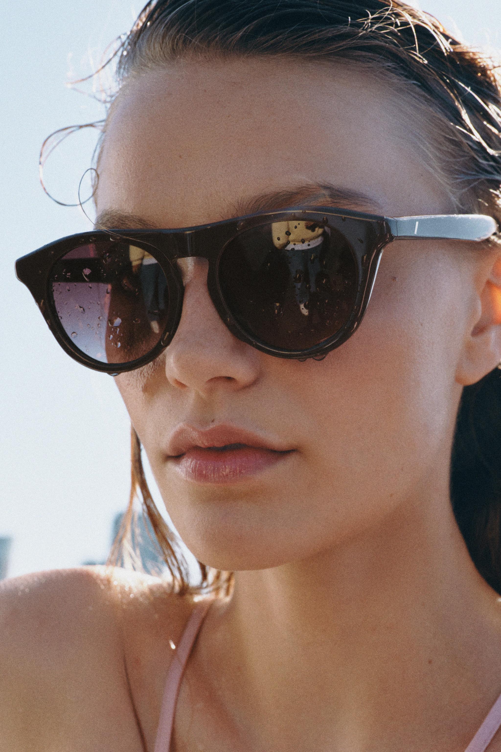 PREPPY CAT SUNGLASSES — Brown