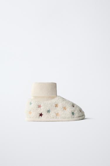 STAR SLIPPERS - Ecru White by Zara