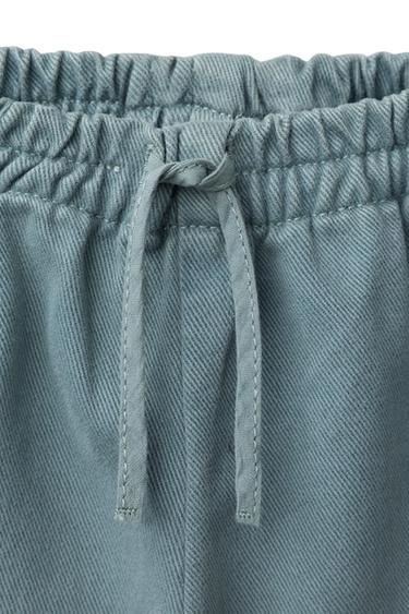 PANTALÓN SARGA CULOTTE - Azul de Zara