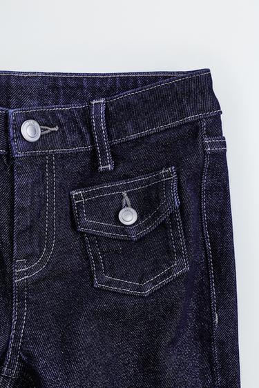 FLARE POCKET JEANS - Blue by Zara