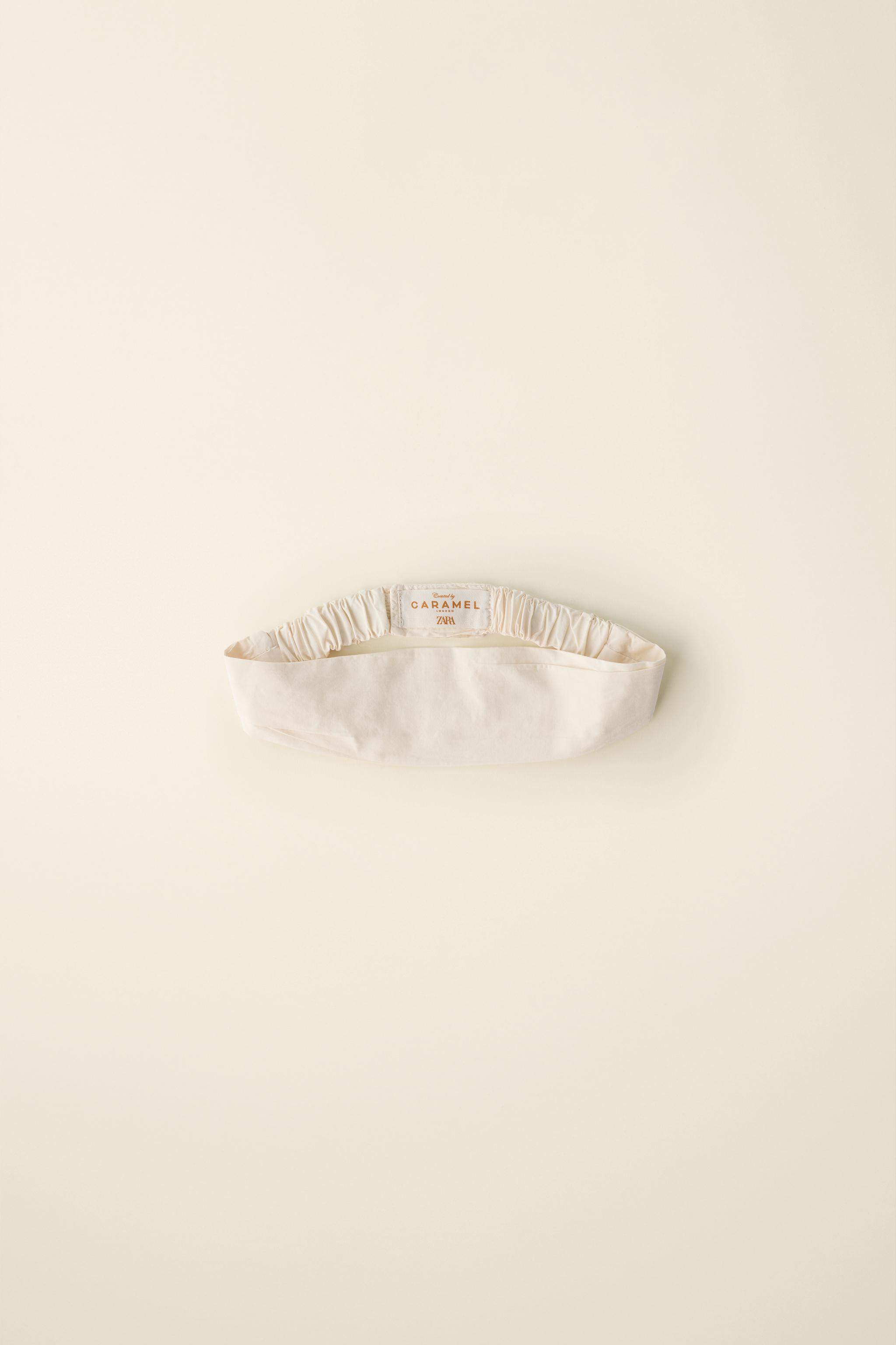 ELASTIC HEADBAND CREATED BY CARAMEL LONDON X ZARA — Vanilla