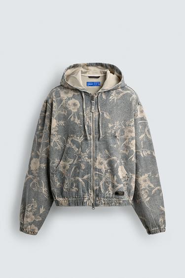ABSTRACT PRINT DENIM JACKET - Printed by Zara