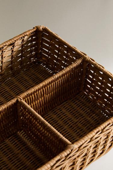 CHILDREN'S RATTAN ORGANISER - Light beige by Zara - Image 2