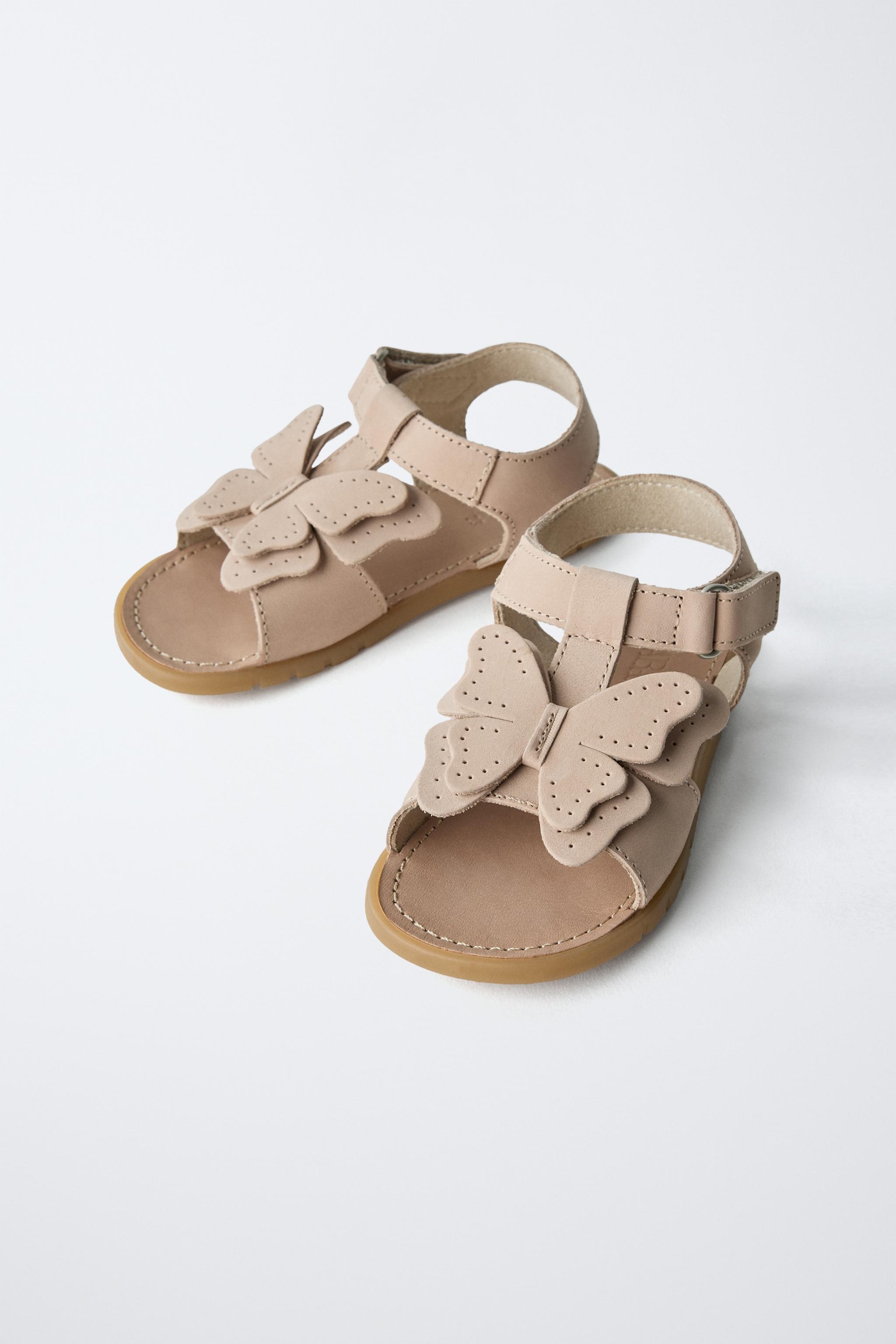 BAREFOOT LEATHER BUTTERFLY SANDALS