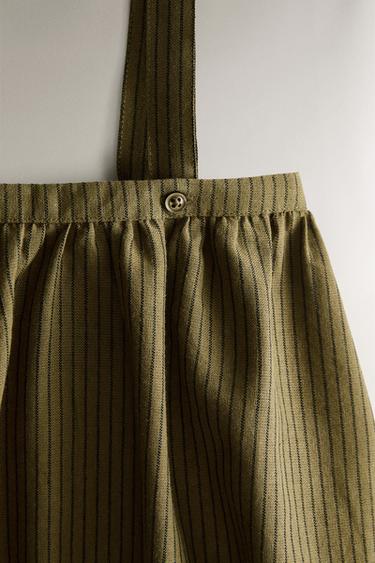 BLOOMER BRETELLES RAYURES - Vert de Zara - Image 3