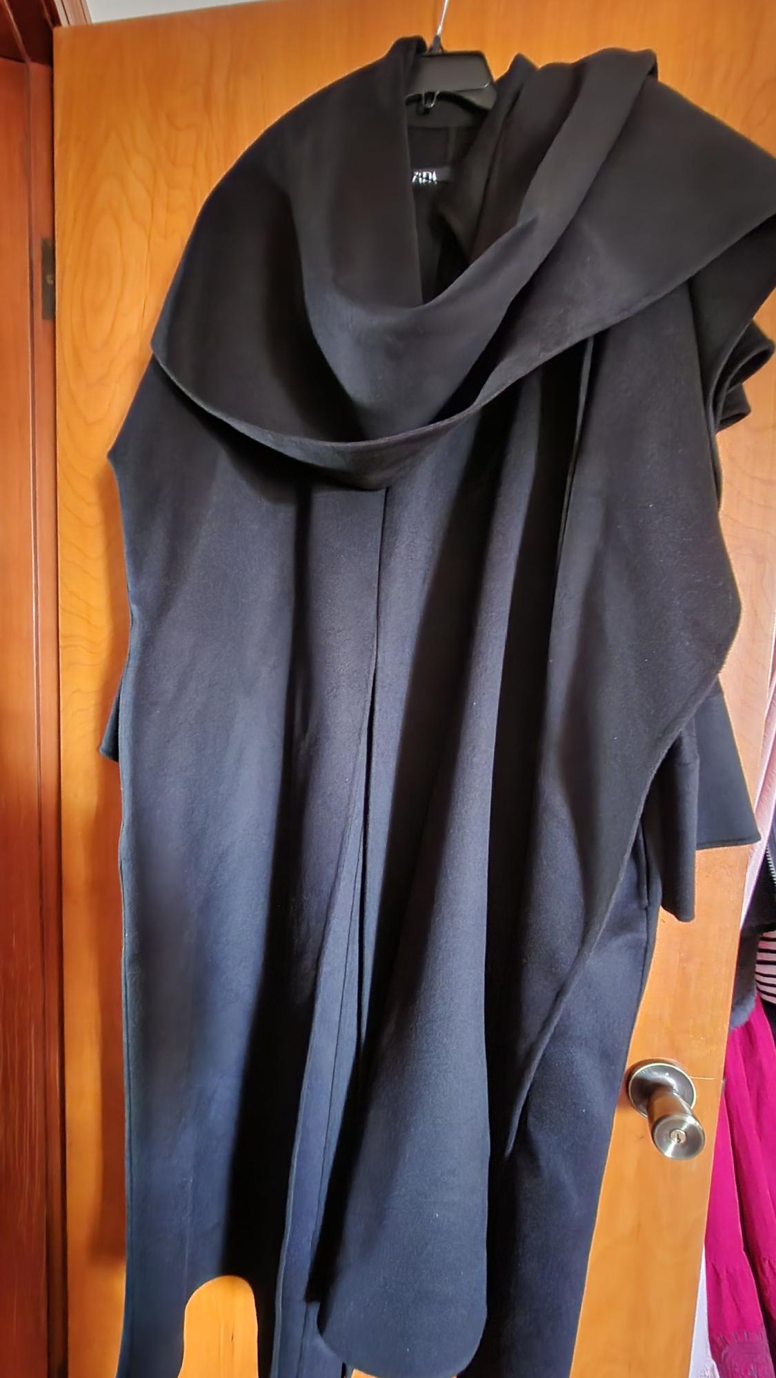 WOOL BLEND SCARF COAT ZW COLLECTION - Image 2